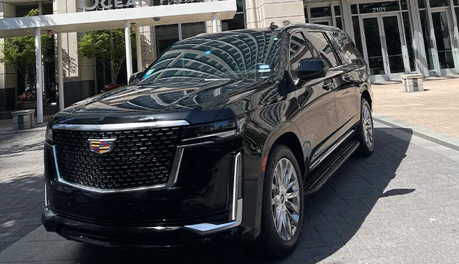 Reliable black car service near Dallas
